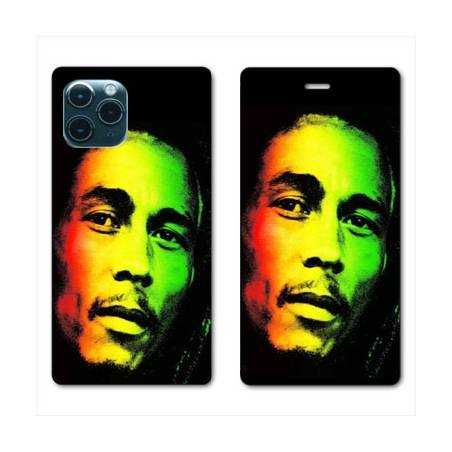 RV Housse cuir portefeuille Iphone 11 (5,8") Bob Marley 2