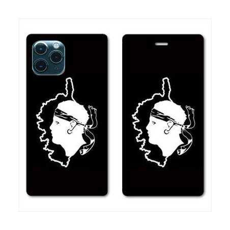 RV Housse cuir portefeuille Iphone 11 (5,8") Corse