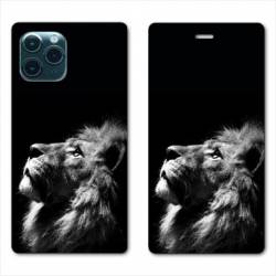 RV Housse cuir portefeuille Iphone 11 (5,8") roi lion