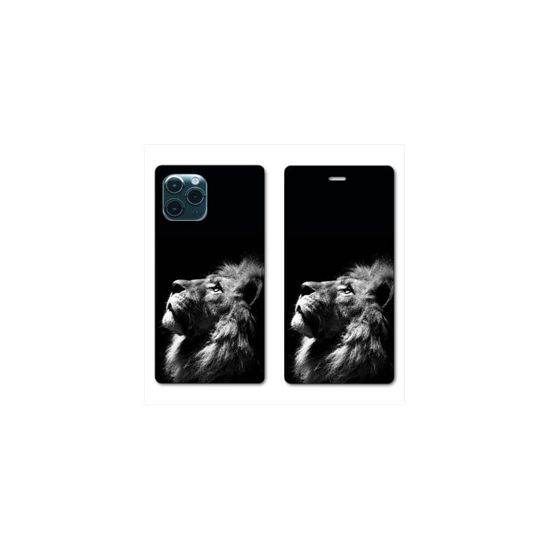 RV Housse cuir portefeuille Iphone 11 (5,8") roi lion