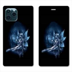 RV Housse cuir portefeuille Iphone 11 (5,8") Fee Bleu