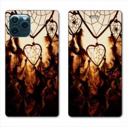 RV Housse cuir portefeuille Iphone 11 (5,8") attrape reve Noir