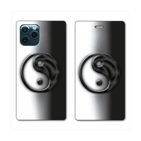 RV Housse cuir portefeuille Iphone 11 (5,8") Yin Yang 3d