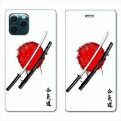 RV Housse cuir portefeuille Iphone 11 (5,8") Japon épée