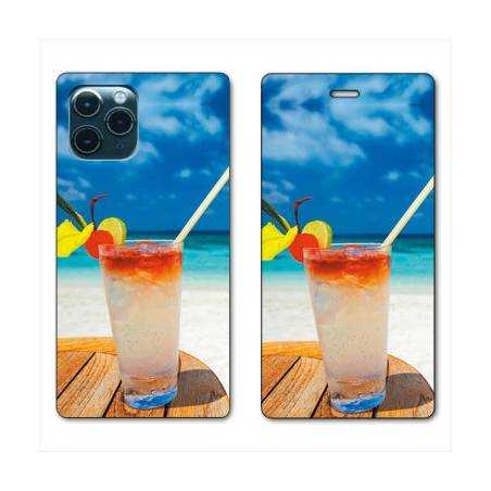 RV Housse cuir portefeuille Iphone 11 (5,8") Cocktail