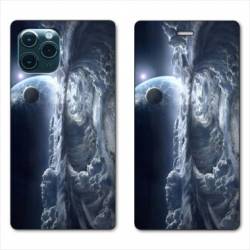 RV Housse cuir portefeuille Iphone 11 (5,8") Tunnel nuageux