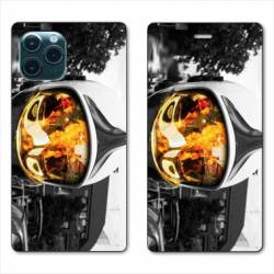 RV Housse cuir portefeuille Iphone 11 (5,8") pompier casque feu