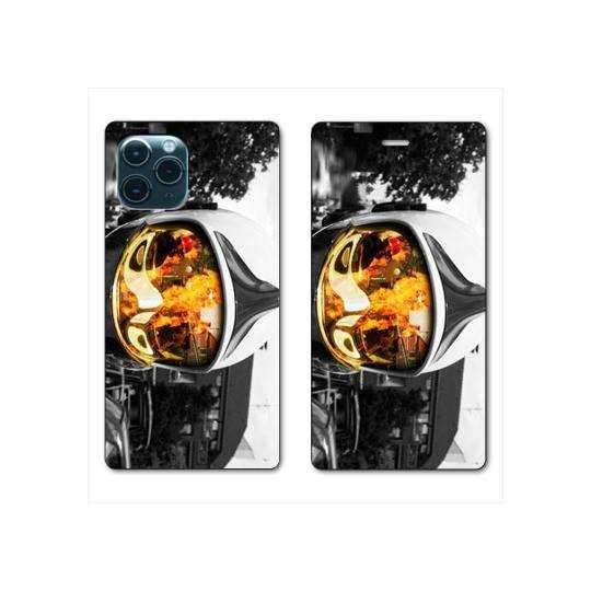 RV Housse cuir portefeuille Iphone 11 (5,8") pompier casque feu