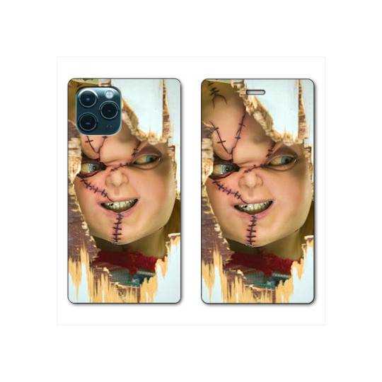 RV Housse cuir portefeuille Iphone 11 (5,8") Chucky Blanc