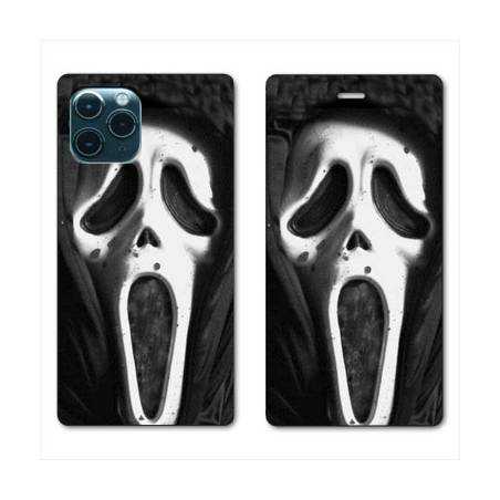 RV Housse cuir portefeuille Iphone 11 (5,8") Scream noir