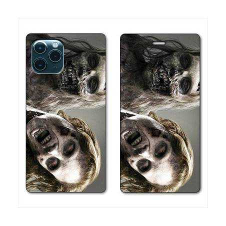 RV Housse cuir portefeuille Iphone 11 (5,8") Zombie blanc