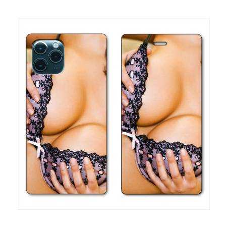 RV Housse cuir portefeuille Iphone 11 (5,8") Sexy boobs