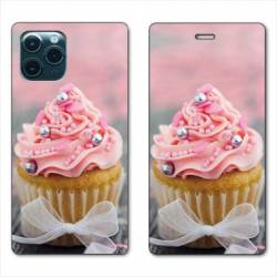 RV Housse cuir portefeuille Iphone 11 (5,8") Cupcake