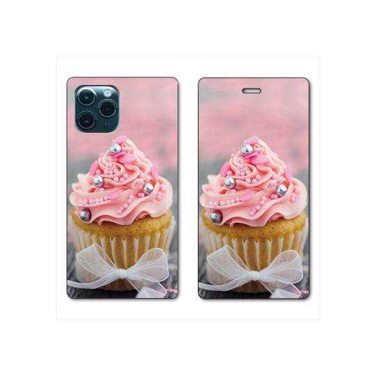 RV Housse cuir portefeuille Iphone 11 (5,8") Cupcake