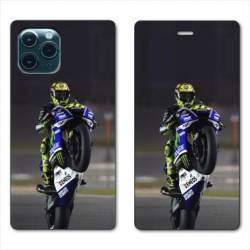 RV Housse cuir portefeuille Iphone 11 (5,8") Moto Wheeling