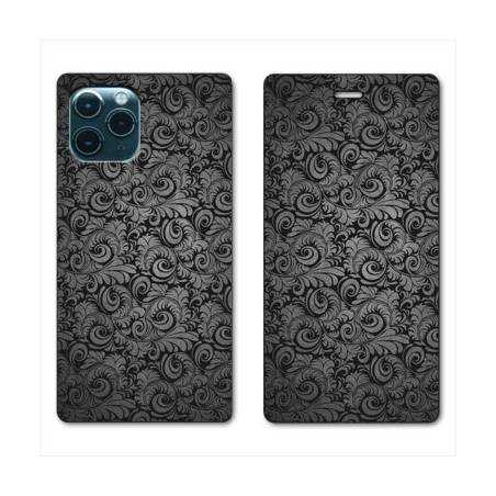 RV Housse cuir portefeuille Iphone 11 (5,8") Texture velours