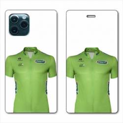 RV Housse cuir portefeuille Iphone 11 (5,8") Cyclisme Maillot vert