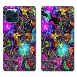 RV Housse cuir portefeuille Iphone 11 (5,8") Psychedelic colore