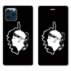 RV Housse cuir portefeuille Iphone 11 Pro (6,1") Corse