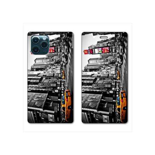 RV Housse cuir portefeuille Iphone 11 Pro (6,1") Amerique USA New York Taxi