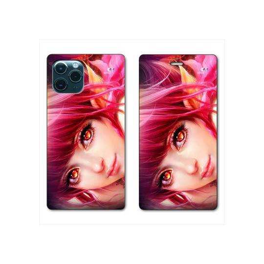RV Housse cuir portefeuille Iphone 11 Pro (6,1") Manga Elfe
