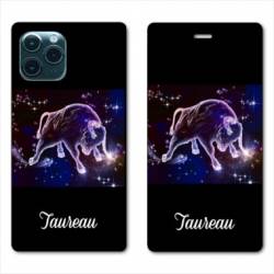 RV Housse cuir portefeuille Iphone 11 Pro (6,1") signe zodiaque Taureau2