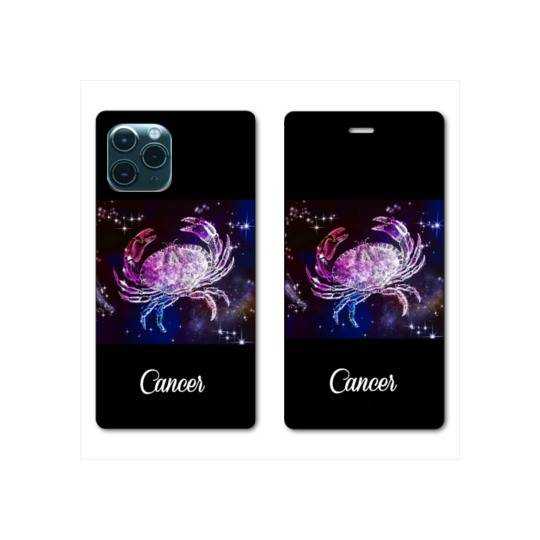 RV Housse cuir portefeuille Iphone 11 Pro (6,1") signe zodiaque Cancer2