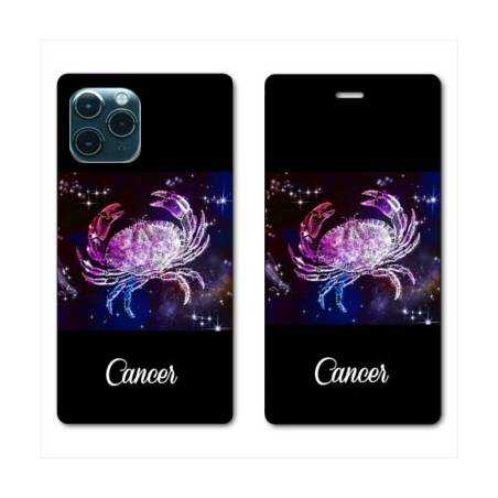 RV Housse cuir portefeuille Iphone 11 Pro (6,1") signe zodiaque Cancer2