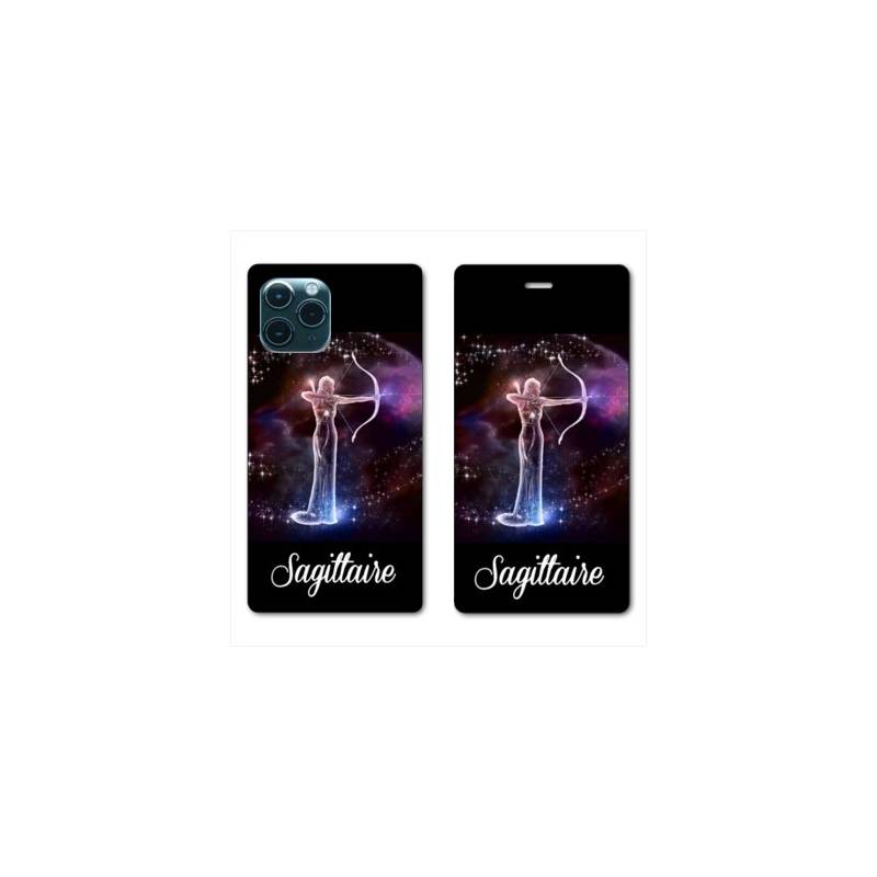 RV Housse cuir portefeuille Iphone 11 Pro (6,1") signe zodiaque Sagittaire2