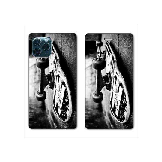 RV Housse cuir portefeuille Iphone 11 Pro (6,1") Skate Vintage