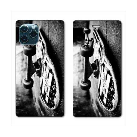 RV Housse cuir portefeuille Iphone 11 Pro (6,1") Skate Vintage