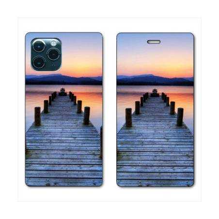 RV Housse cuir portefeuille Iphone 11 Pro (6,1") Ponton