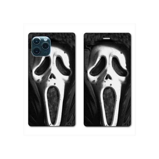 RV Housse cuir portefeuille Iphone 11 Pro (6,1") Scream noir