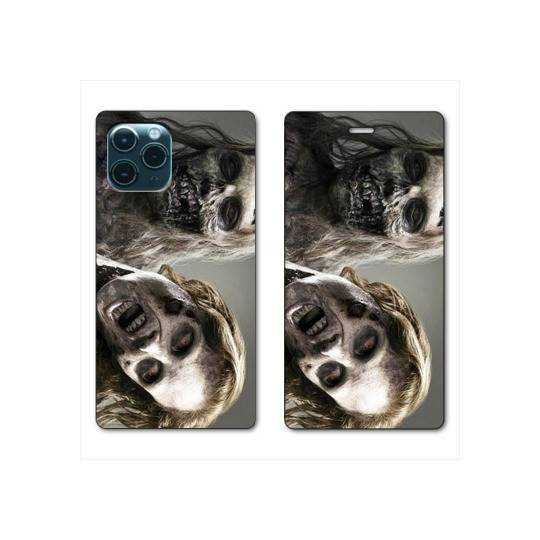 RV Housse cuir portefeuille Iphone 11 Pro (6,1") Zombie blanc