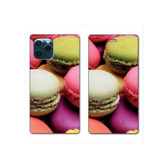 RV Housse cuir portefeuille Iphone 11 Pro (6,1") Macaron