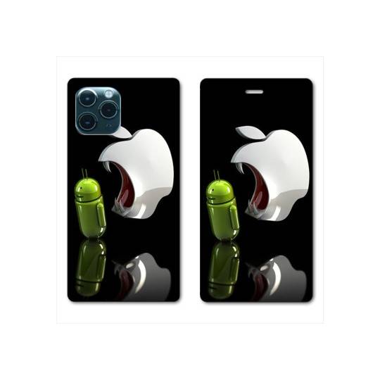 RV Housse cuir portefeuille Iphone 11 Pro (6,1") Pomme dent