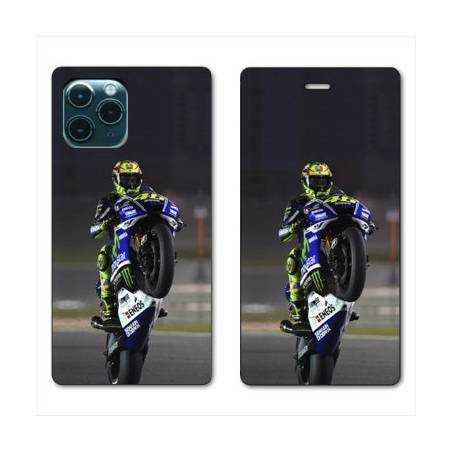 RV Housse cuir portefeuille Iphone 11 Pro (6,1") Moto Wheeling