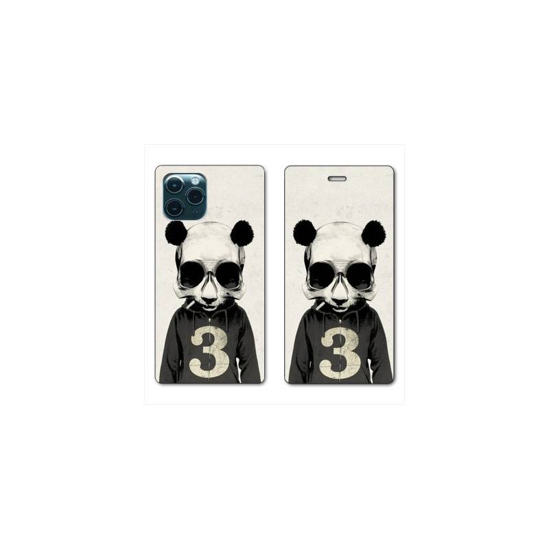 RV Housse cuir portefeuille Iphone 11 Pro (6,1") Decale Panda