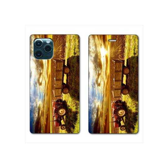 RV Housse cuir portefeuille Iphone 11 Pro (6,1") Agriculture Tracteur color