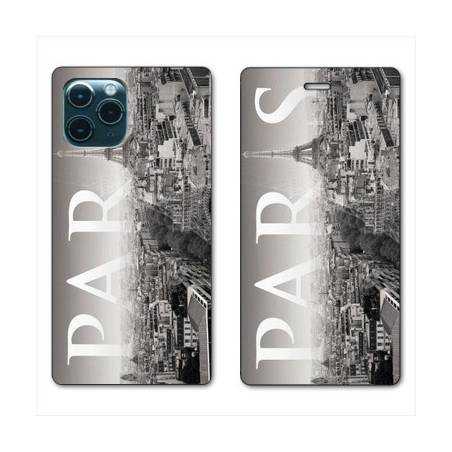 RV Housse cuir portefeuille Iphone 11 Pro Max (6,5") France Paris Vintage