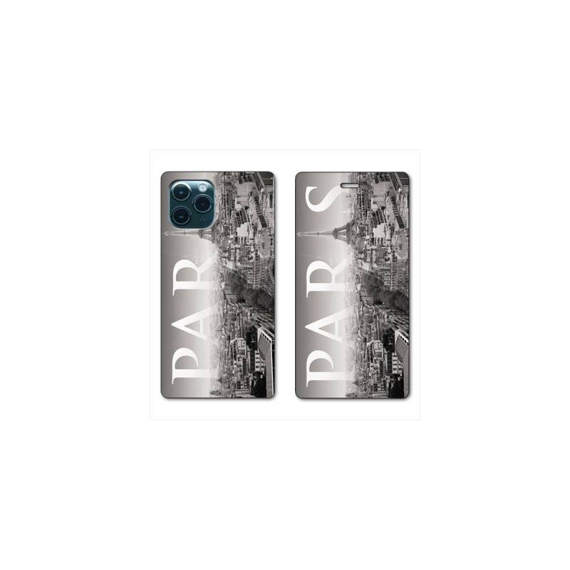 RV Housse cuir portefeuille Iphone 11 Pro Max (6,5") France Paris Vintage