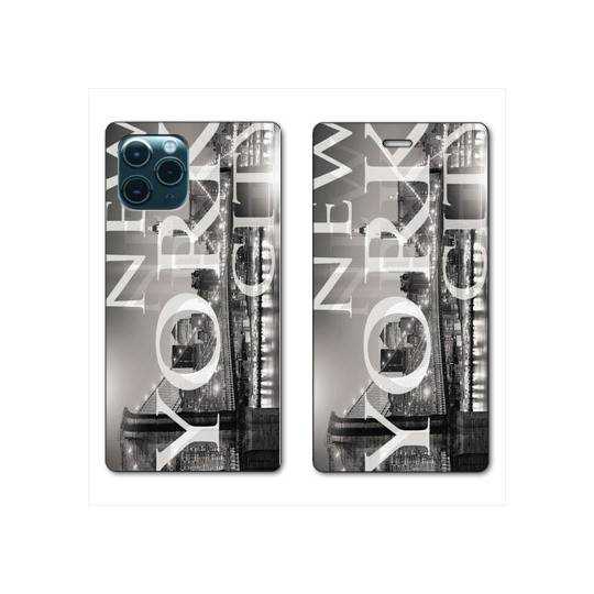 RV Housse cuir portefeuille Iphone 11 Pro Max (6,5") Amerique USA New York