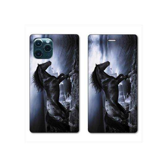 RV Housse cuir portefeuille Iphone 11 Pro Max (6,5") Cheval