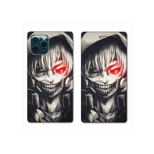 RV Housse cuir portefeuille Iphone 11 Pro Max (6,5") Manga kaneki