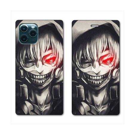 RV Housse cuir portefeuille Iphone 11 Pro Max (6,5") Manga kaneki