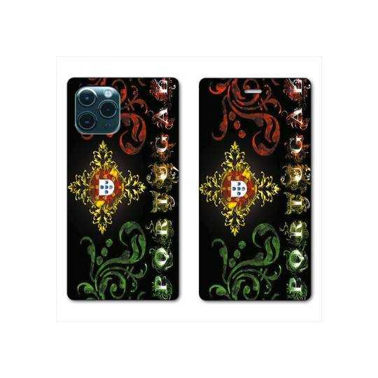 RV Housse cuir portefeuille Iphone 11 Pro Max (6,5") Portugal Arabesque