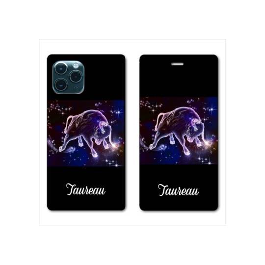 RV Housse cuir portefeuille Iphone 11 Pro Max (6,5") signe zodiaque Taureau2
