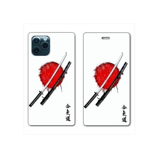 RV Housse cuir portefeuille Iphone 11 Pro Max (6,5") Japon épée