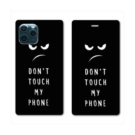 RV Housse cuir portefeuille Iphone 11 Pro Max (6,5") Humour don't touch