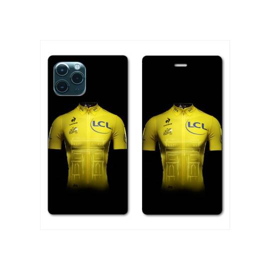 RV Housse cuir portefeuille Iphone 11 Pro Max (6,5") Cyclisme Maillot jaune